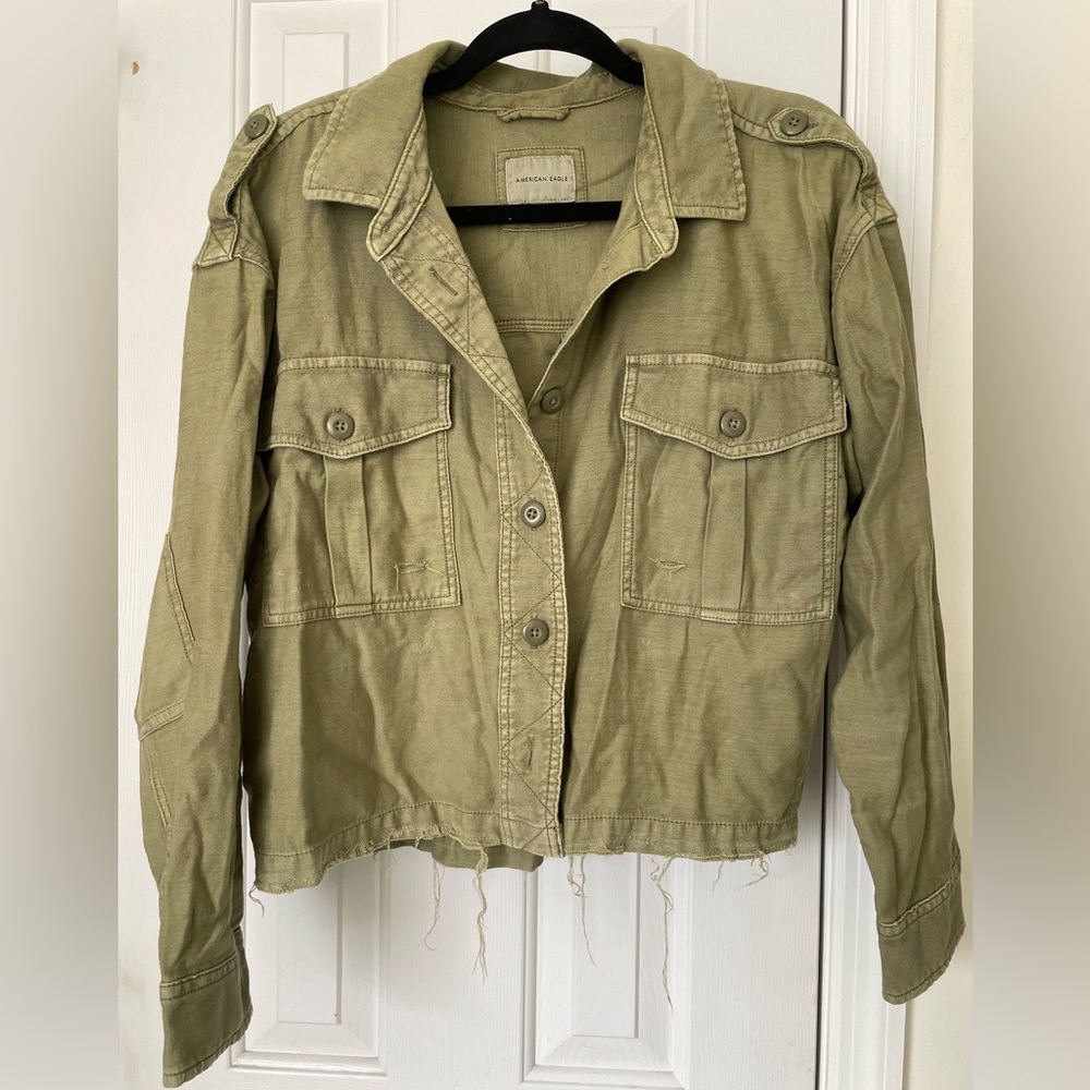 American Eagle Outfitters Olive Jacket